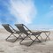 Costway Patio Folding Rattan Sling Lounge Chair Ottoman Rocking Footrests Armrest
